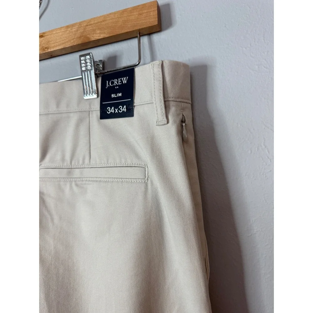 J.Crew Slim-fit TruTemp365® chino‎ pant 34 X 34 Stone NWT